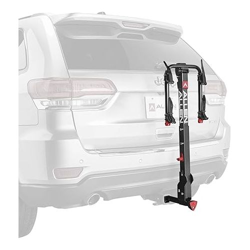 Allen Sports Deluxe+ Locking Quick Release 2-Bike Carrier for 1 1/4 in. and 2 in. Hitch, Model 820QR , Black