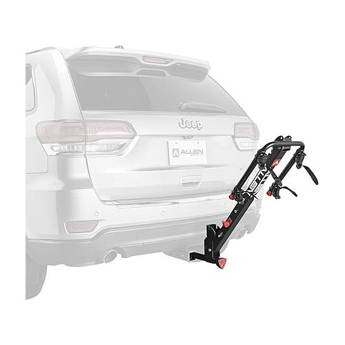  Allen Sports Deluxe+ Locking Quick Release 2-Bike Carrier for 1 1/4 in. and 2 in. Hitch, Model 820QR , Black