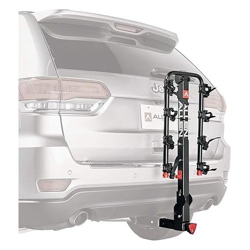  Allen Sports Deluxe+ Locking Quick Release 4-Bike Carrier for 2 in. Hitch, Model 840QR, Black