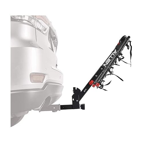  Allen Sports Deluxe+ Locking Quick Release 4-Bike Carrier for 2 in. Hitch, Model 840QR, Black