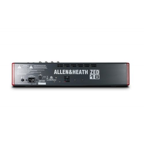  Allen & Heath ZED-18 18-Channel Multipurpose USB Mixer for Live Sound and Recording