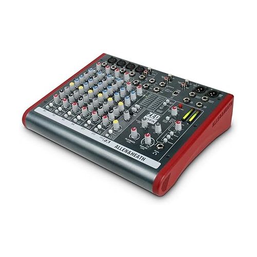  Allen & Heath ZED-10FX - Touring Quality Audio Mixer with 2 Mic/Line, 2 Mic/Line/DI, 3 Stereo Line, Onboard FX and USB I/O (AH-ZED-10FX)