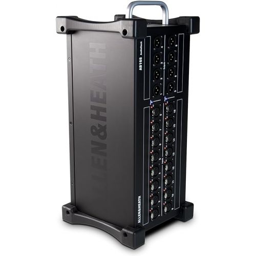  Allen & Heath AB168 Remote Audio Rack/Portable Stage Box for GLD and Qu Series, 16 XLR Input, 8 XLR Output (AH-AB-168)