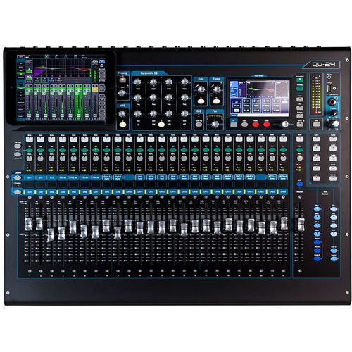  Allen & Heath Qu-24C 30-In/24-Out Digital Mixer (Chrome Edition)