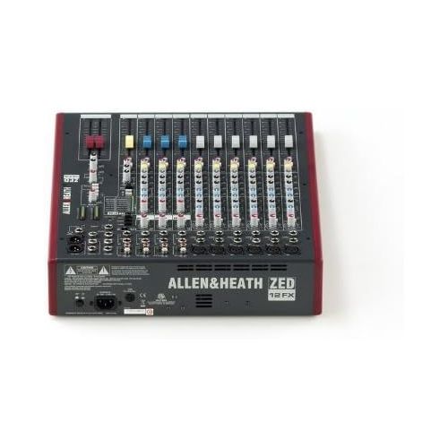  Allen & Heath ZED-12FX 12-Channel Mixer with USB Interface and Onboard EFX