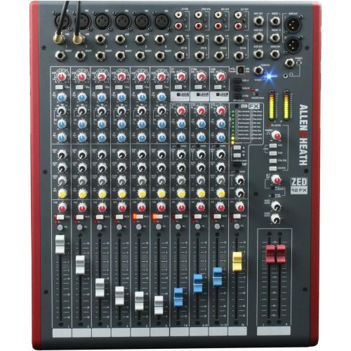  Allen & Heath ZED-12FX 12-Channel Mixer with USB Interface and Onboard EFX