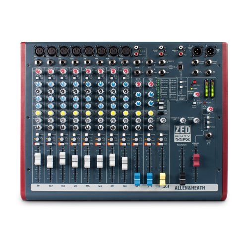  Allen & Heath ZED60-14FX Compact Live and Studio Mixer with Digital FX and USB Port