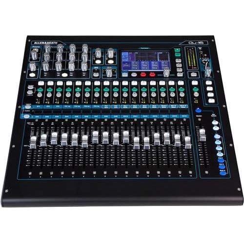  Allen & Heath QU-16C Rack Mountable Compact Digital Mixer, Chrome Edition + QU-16-RK19 Rack Mount Kit for QU-16 Digital Mixer (19-Inch) + Audio-Technica ATH-M50x Professional Studi