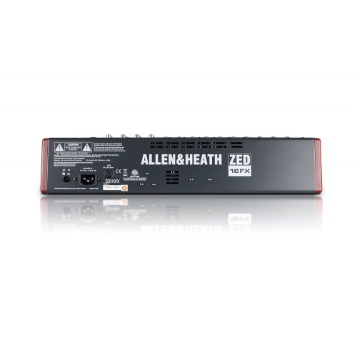  Allen & Heath ZED-16FX 16-Channel Multi-Purpose USB Mixer with FX for Live Sound and Recording