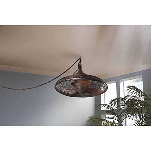  Allen + roth Allen + Roth 20-in Valdosta Dark Oil Rubbed Bronze Outdoor Ceiling Fan