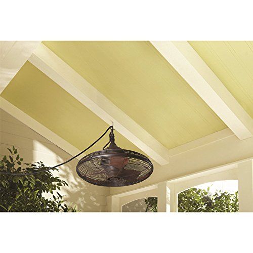  Allen + roth Allen + Roth 20-in Valdosta Dark Oil Rubbed Bronze Outdoor Ceiling Fan