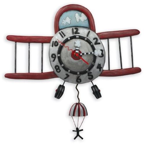  Close2MyArt Allen Designs Airplane Jumper Pendulum Clock