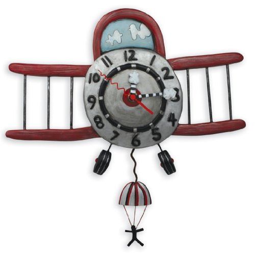  Close2MyArt Allen Designs Airplane Jumper Pendulum Clock