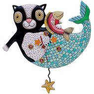 Allen Designs Mermaid Cat Mercat Pendulum Clock