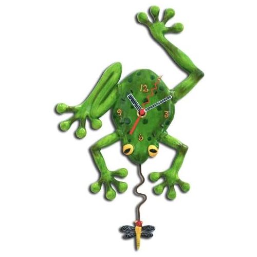  Allen Designs Frog Fly Pendulum Clock