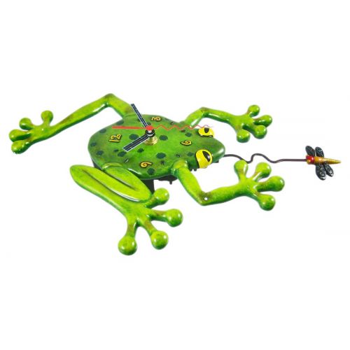  Allen Designs Frog Fly Pendulum Clock