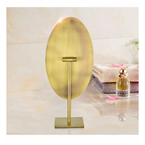  Allenrous Makeup Mirror Brass Table Mirror Cosmetics Mirror Free Standing Table Vanity Mirror (Edition : Silver)