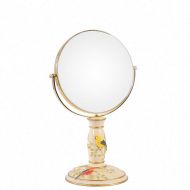 Allenrous Makeup Mirror Resin Table Mirror Cosmetics Mirror Free Standing Table Vanity Mirror