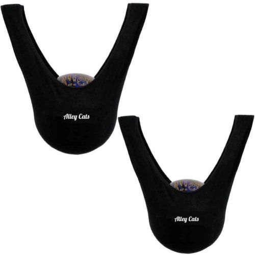  Alley Cats Bowling Ball Seesaw 2 Pack | Black Microfiber | Great Value | Premium See Saw Polisher/Cleaner Towel