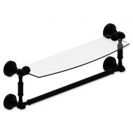 Allied Brass Waverly Place Collection Glass Shelf with Integrated Towel Bar