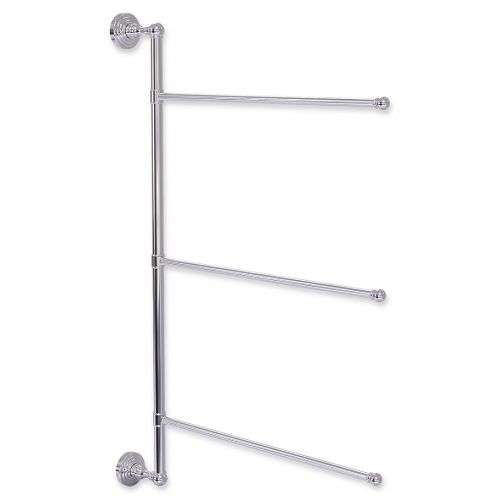  Allied Brass Waverly Place Collection 3-Swing Arm Vertical 28-Inch Towel Bar