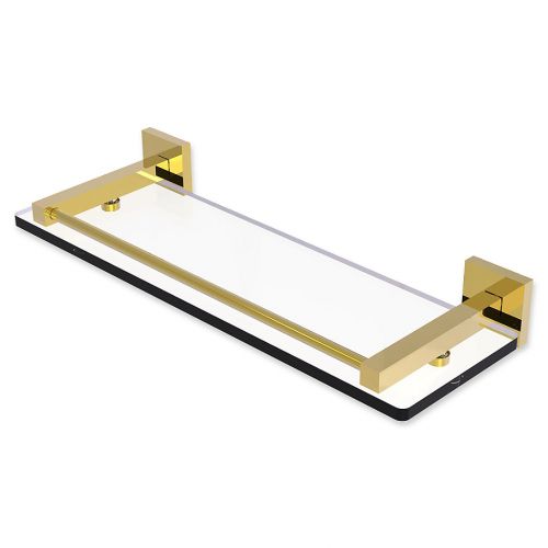  Allied Brass Montero Collection Glass Shelf with Gallery Rail