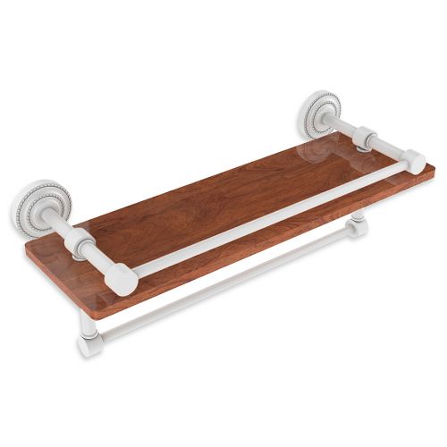  Allied Brass Dottingham IPE Ironwood Shelf with Gallery Rail and Towel Bar