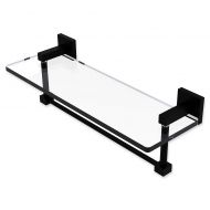 Allied Brass Montero Collection Glass Vanity Shelf with Integrated Towel Bar