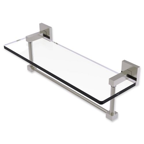  Allied Brass Montero Collection Glass Vanity Shelf with Integrated Towel Bar