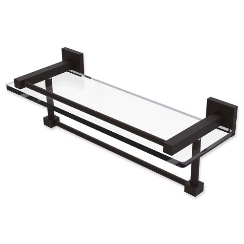  Allied Brass Montero Collection Gallery Glass Shelf with Towel Bar