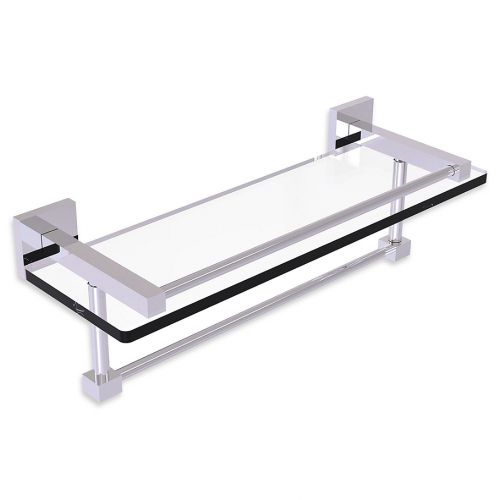  Allied Brass Montero Collection Gallery Glass Shelf with Towel Bar