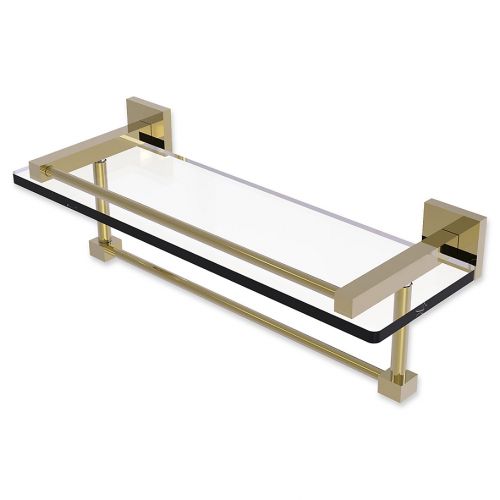  Allied Brass Montero Collection Gallery Glass Shelf with Towel Bar