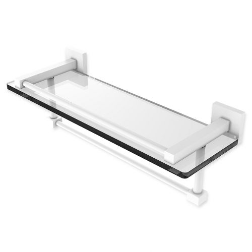  Allied Brass Montero Collection Gallery Glass Shelf with Towel Bar