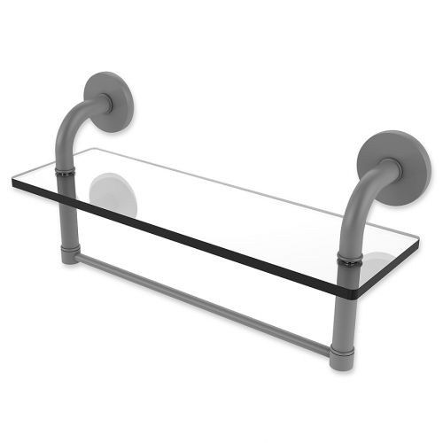  Allied Brass Remi Collection Glass Vanity Shelf with Integrated Towel Bar
