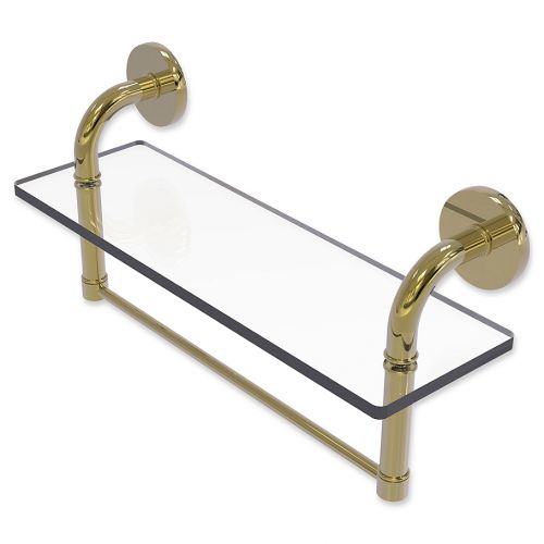  Allied Brass Remi Collection Glass Vanity Shelf with Integrated Towel Bar