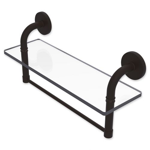  Allied Brass Remi Collection Glass Vanity Shelf with Integrated Towel Bar