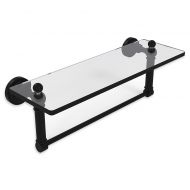 Allied Brass Dottingham Glass Vanity Shelf with Integrated Towel Bar