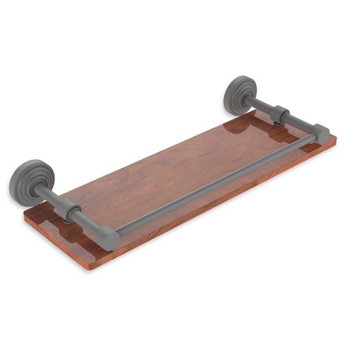  Allied Brass Waverly Place Collection IPE Ironwood Shelf with Gallery Rail