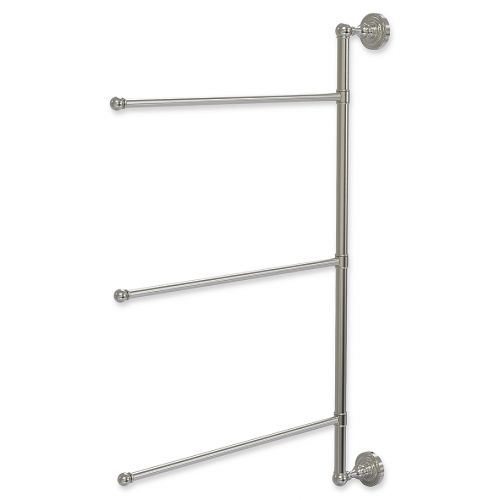  Allied Brass Dottingham Collection 3-Swing Arm Vertical 28-Inch Towel Bar