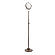 Allied Brass DMF-2/2X-VB Adjustable Height Floor Standing Make-Up Mirror 8 Inch Diameter with 2X Magnification Venetian Bronze