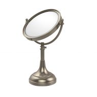 Allied Brass DM-1/4X-PEW 8-Inch Table Mirror with 4x Magnification, Antique Pewter