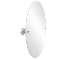 Allied Brass PQN-91-PC Frameless Oval Tilt Mirror with Beveled Edge Polished Chrome