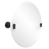 Allied Brass WS-90-ORB Frameless Round Tilt Mirror with Beveled Edge Oil Rubbed Bronze