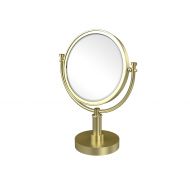 Allied Brass DM-4/2X-SBR 8-Inch Table Mirror with 2x Magnification, 15-Inch, Satin Brass