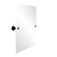 Allied Brass WP-92-BKM Frameless Rectangular Tilt Mirror with Beveled Edge Matte Black