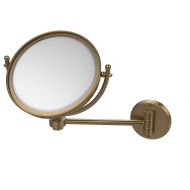 Allied Brass WM-5/5X-BBR 8 Inch Wall Mounted Make-Up Mirror 5X Magnification Brushed Bronze