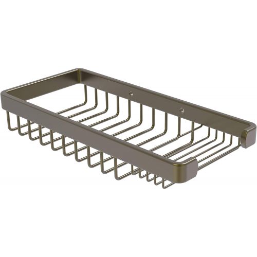  Allied Brass BSK-60SR-BKM Solid Rectangular Multi-Purpose Shower Basket, Matte Black