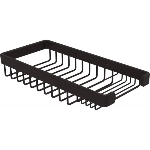  Allied Brass BSK-60SR-BKM Solid Rectangular Multi-Purpose Shower Basket, Matte Black