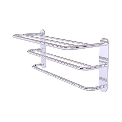  Allied Precision Industries Allied Brass HTL-3-PC 3-Teir Hotel ShelfTowel Rack, Polished Chrome