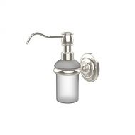 Allied Brass PQN-60-PNI Prestige Que New Collection Wall Mounted Soap Dispenser Polished Nickel